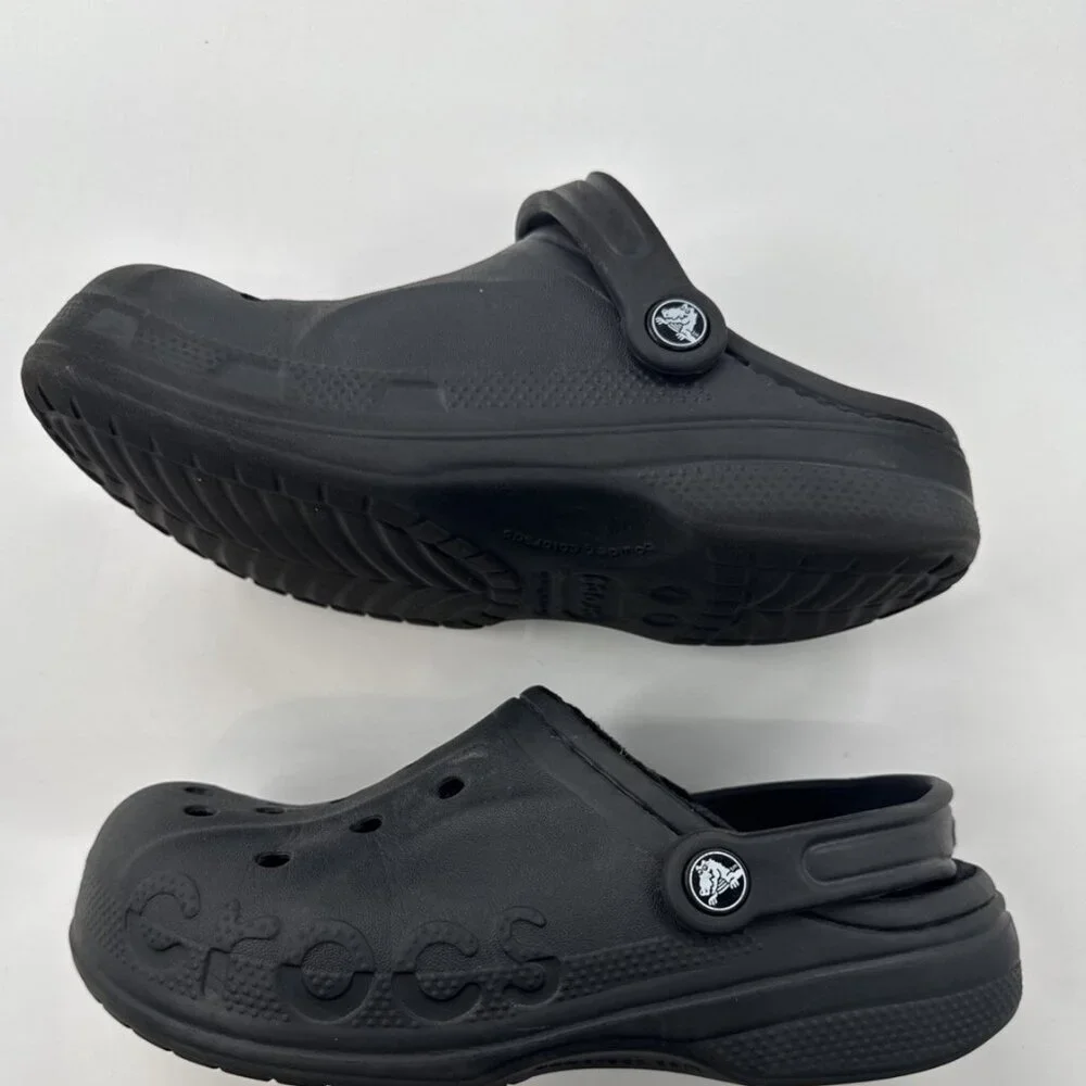 Crocs Dual Comfort Fleece Lined Crocs Womens 7 Blue Clogs Mens 5 Casual - Picture 5 of 12